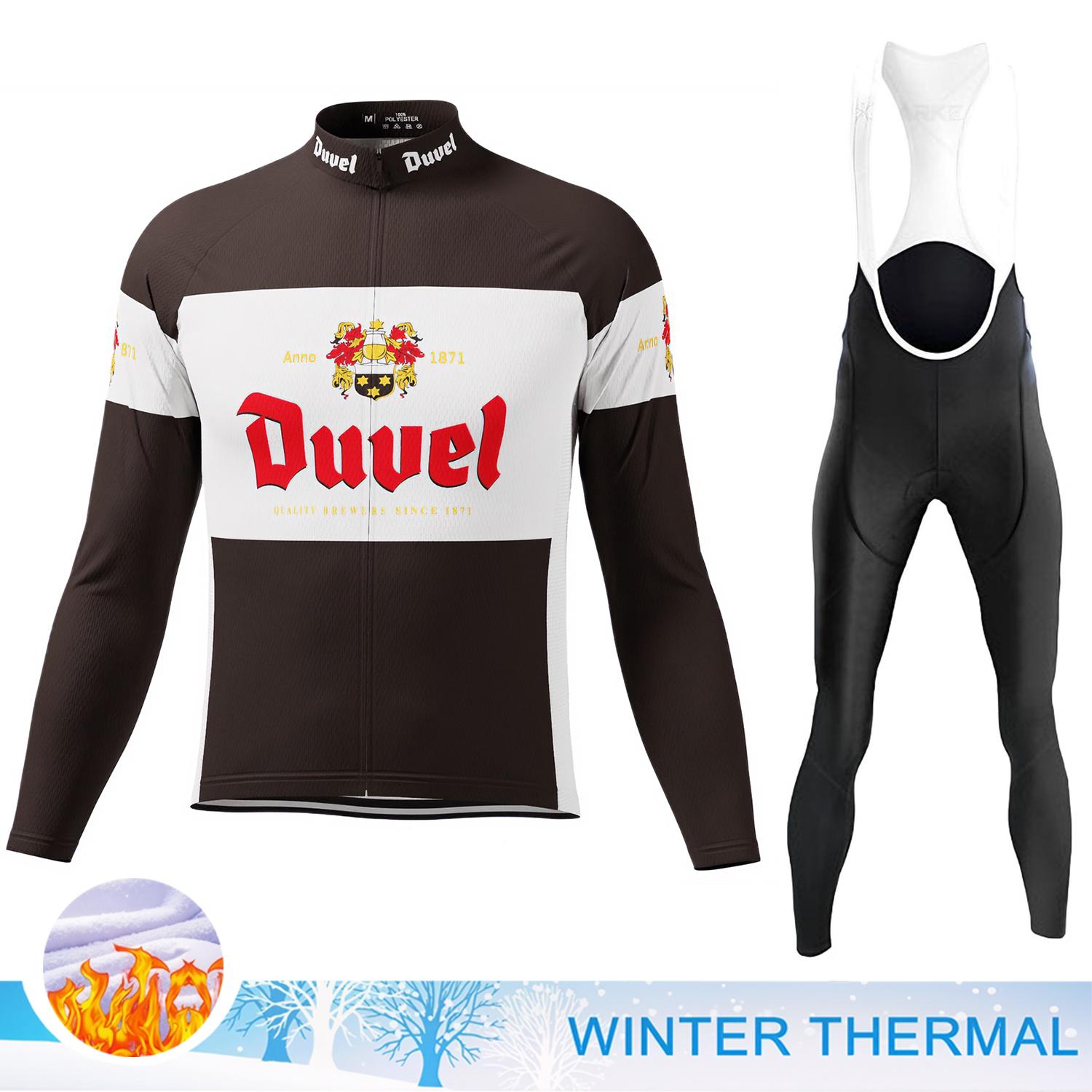 For Men s Bicycle Clothes Man Winter Cycling Set Woman Mtb Winter Set Racing Bike Jersey Thermal Underwear Men Road Bikes Suit Asian sizes - S