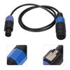 Speaker Cable, Elastic Portable Speakon Speaker Cable, Male To Female 4 Core Plug Ohm Head Speakon Cable, Speaker Connection Wire for Speaker