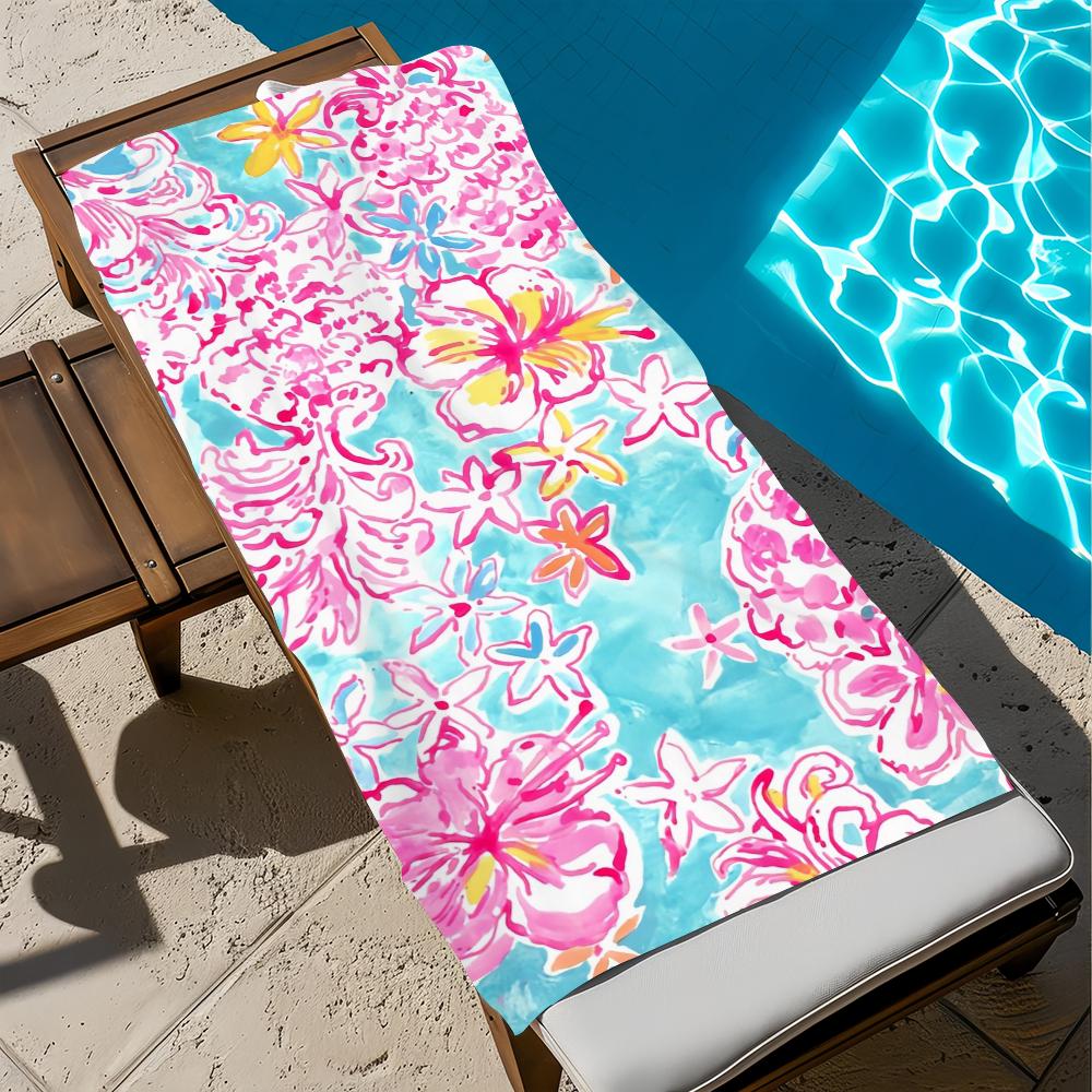 L-Lilly Logo Towel Gift For Travel Gym Sauna Travel Spa Shower Camping Quick Dry Sports P-pulitzer-P Beach Towels Soft Pool