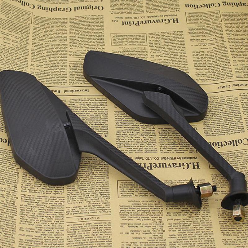 2 db 8 mm-es Motorkerékpár Visszapillantó Tükör Széles Látószögű Állítható Kerékpár Bicikli Kormány Oldalsó Hajlékony Visszapillantó Tükör