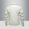 Leather Jacket for Men Spring and Autumn New Pu Lapel Leather Jacket Men's Motorcycle Lapel Handsome Jacket