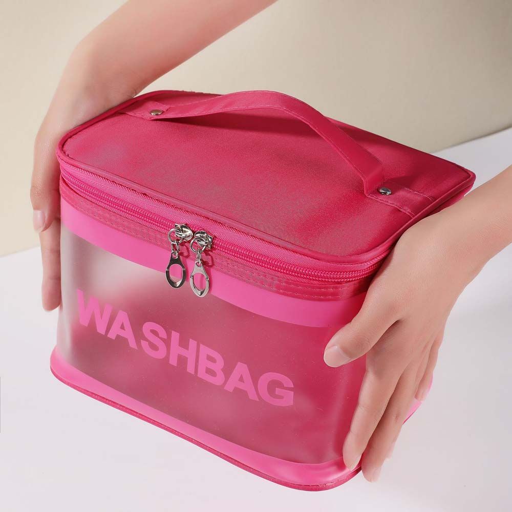 Travel Handbag Wash Bag PVC Cosmetic Organizer Cosmetic Storage Bag Makeup Bag Toiletry Bag