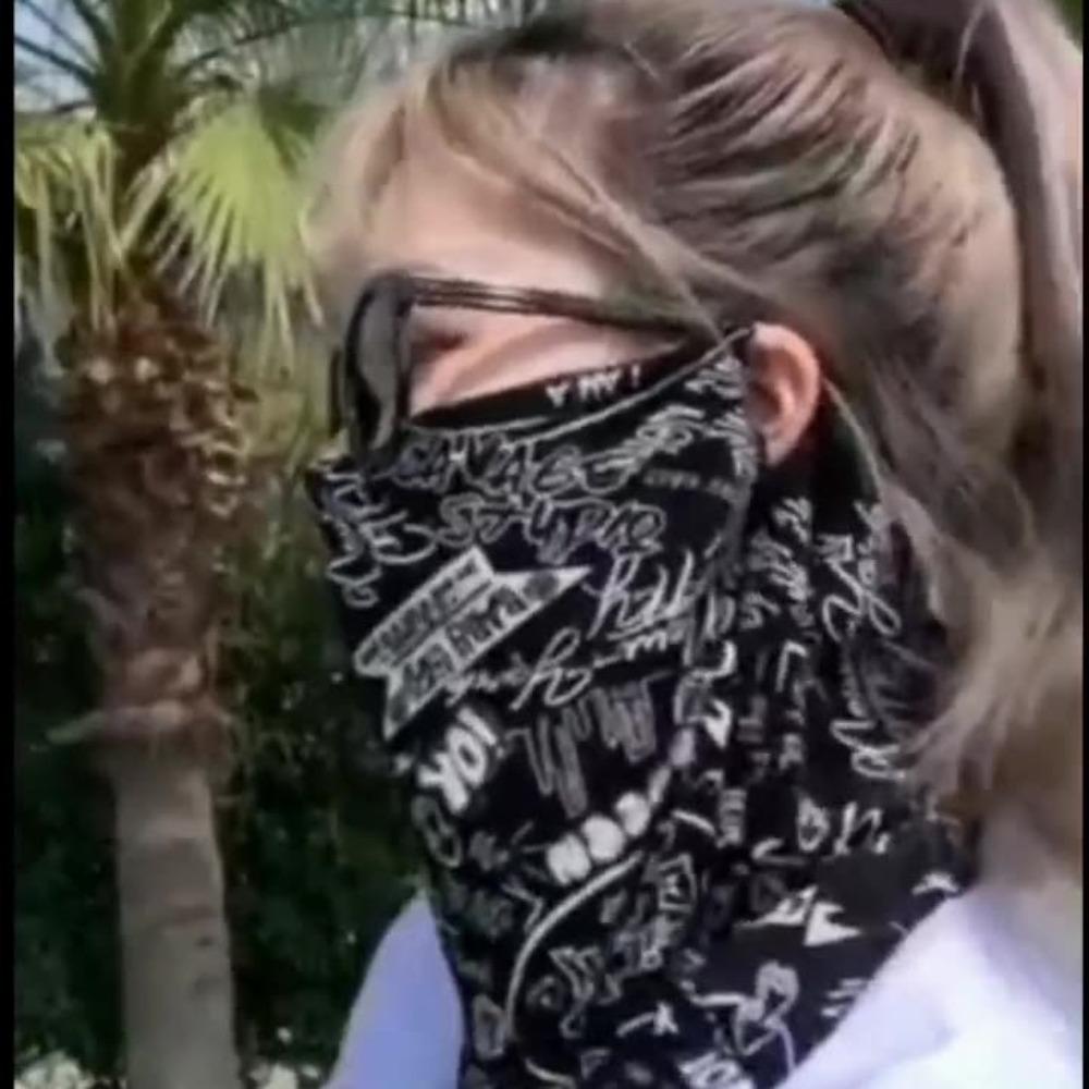 Sunscreen Mask, Men's and Women's Ice Silk Hanging Ears, Neck Protection, Scarf, Summer Sunshade