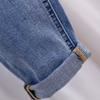 Unisex High-Waisted Korean Style Ripped Jeans: Slimming Nine-Point Harem and Small Leg Fit, 2026 Casual Fashion.