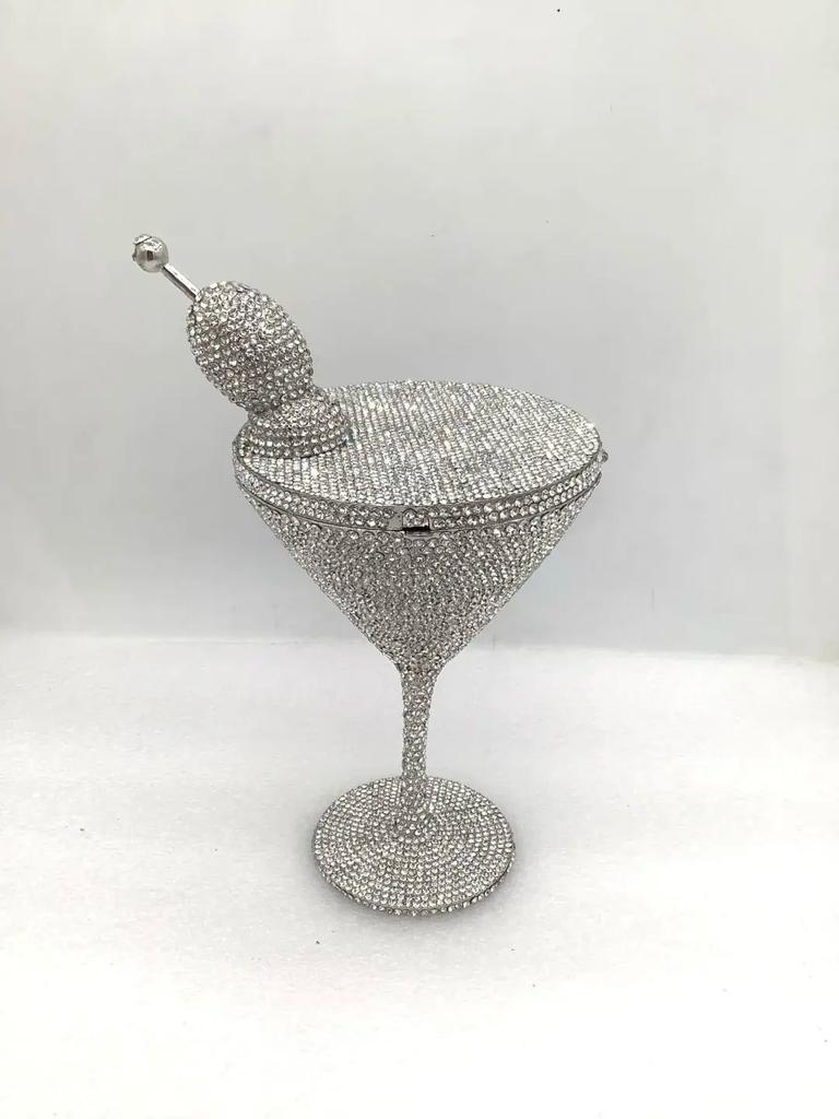 Новая Вечерняя Сумка-Клатч Martini Diamond WHTUOHENG Хрустальные Клатчи Женский Вечерний Клатч Формальные Сумки на Вечер Клатчи со Стразами Сумки на Руку