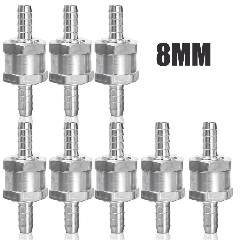 Araba Tek Yönlü Kontrol Vanası 6/8/10/12MM Yağ Besleme Bağlantısı El Pompası Alüminyum Alaşımlı Yakıt Geri Dönüşsüz Kontrol Vanası Peugeot Renault için
