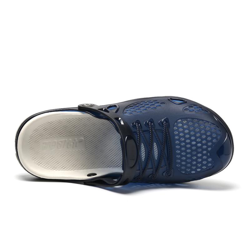 Fashion Summer Shoes Jelly Shoes Beach Men Sandals Hollow Slippers Breathable Men Flip Flops Outdoor Shoes Men Dropshipping