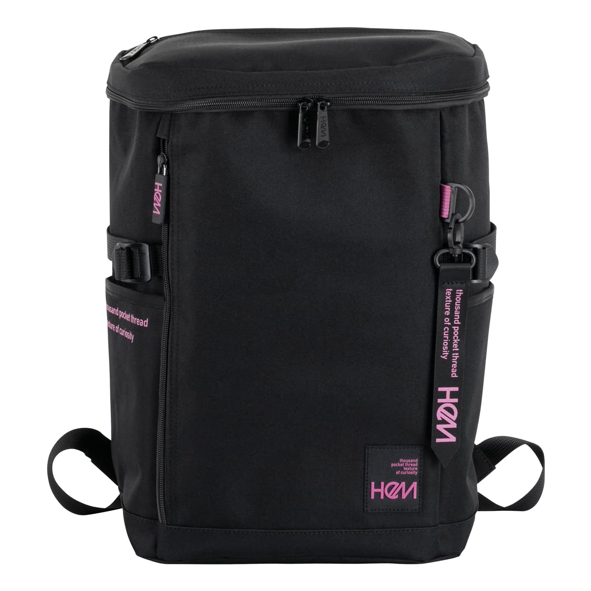 

Backpack 23L Box Type Luke III Water Repellent School Bag Square Backpack Antibacterial Commuting to School Pink Logo [HEM] 39-80820 [02]