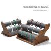 Digu Solid Wood Jewelry Display Stand: Removable Tiered Bangle & Bracelet Storage Rack