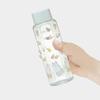 Skater Easy to Hold Hexagonal Water Bottle Plastic 350ml Blow Bottle Adults Kids Direct Drinking Transparent Miffy Lightweight Children Stylish Clear