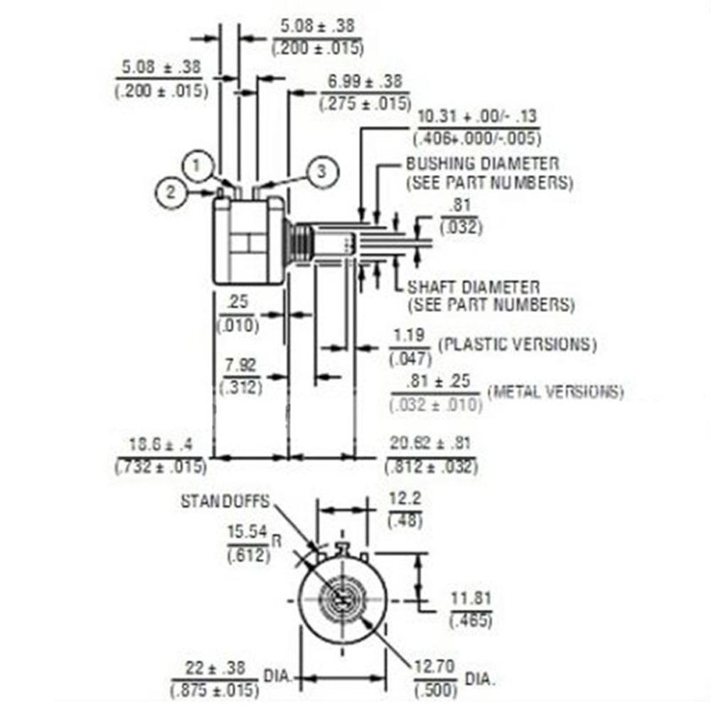 Electronic Component Ssupplier Multiturn-Potentiometer Multi-turn Potentiometer accessories.Turn Counting Dial
