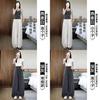 Tencel Linen Wide Leg Pants For Women With High Waist Summer Casual Fit