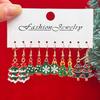 Xiaomi 40PCS Women's Christmas Earring Set, Drip Oil Christmas Tree Santa Claus Snowman Pendant Earrings, Christmas Gifts Choice