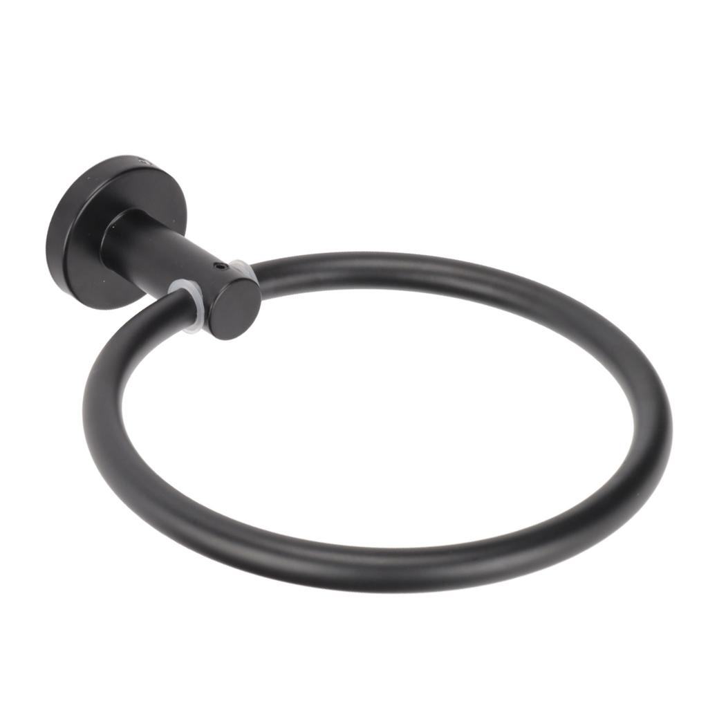 Towel Space Aluminum Modern Round Hand Towel Holder Bath Hardware for Balcony Hotel