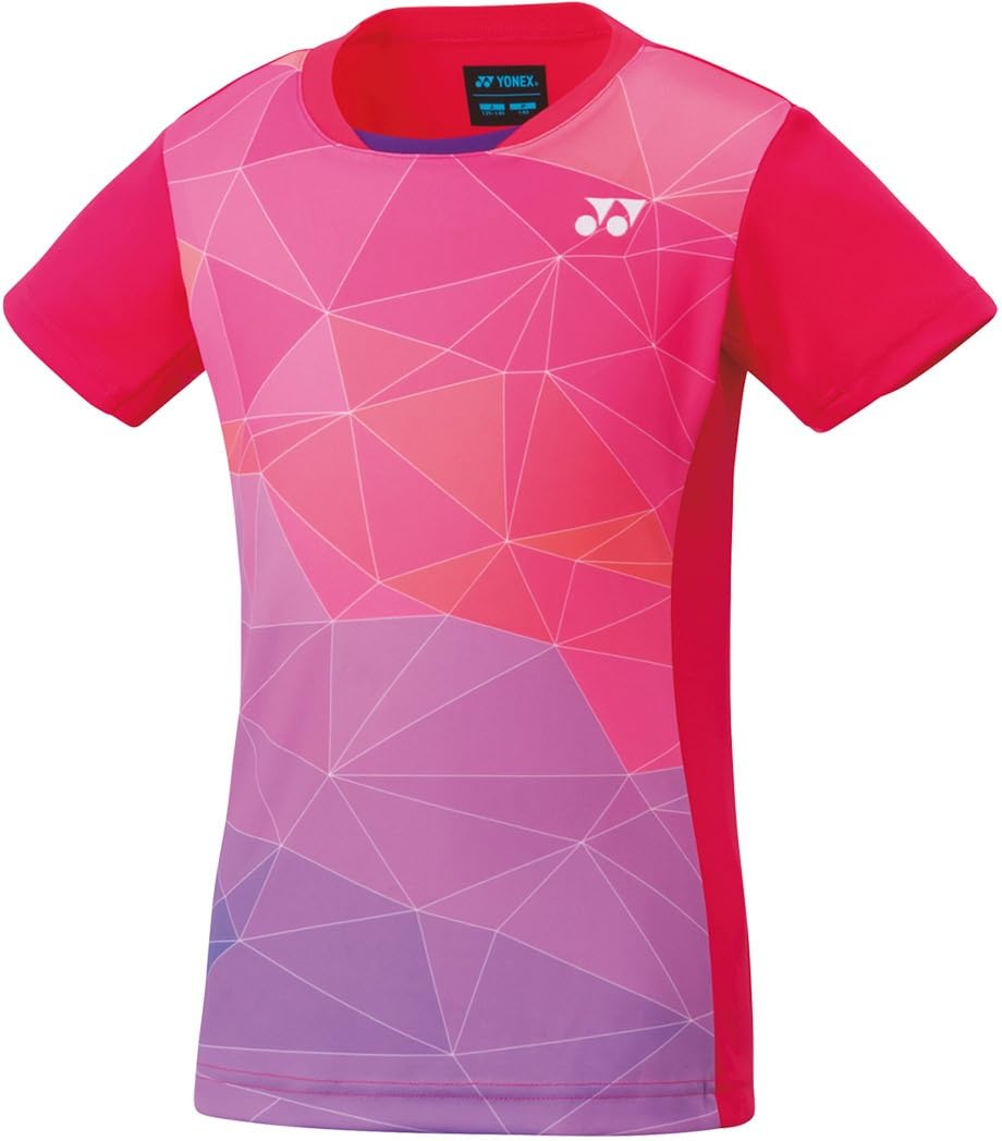 

Yonex Short Sleeve Game Shirt for Bright Pink J120 Girls, (122)