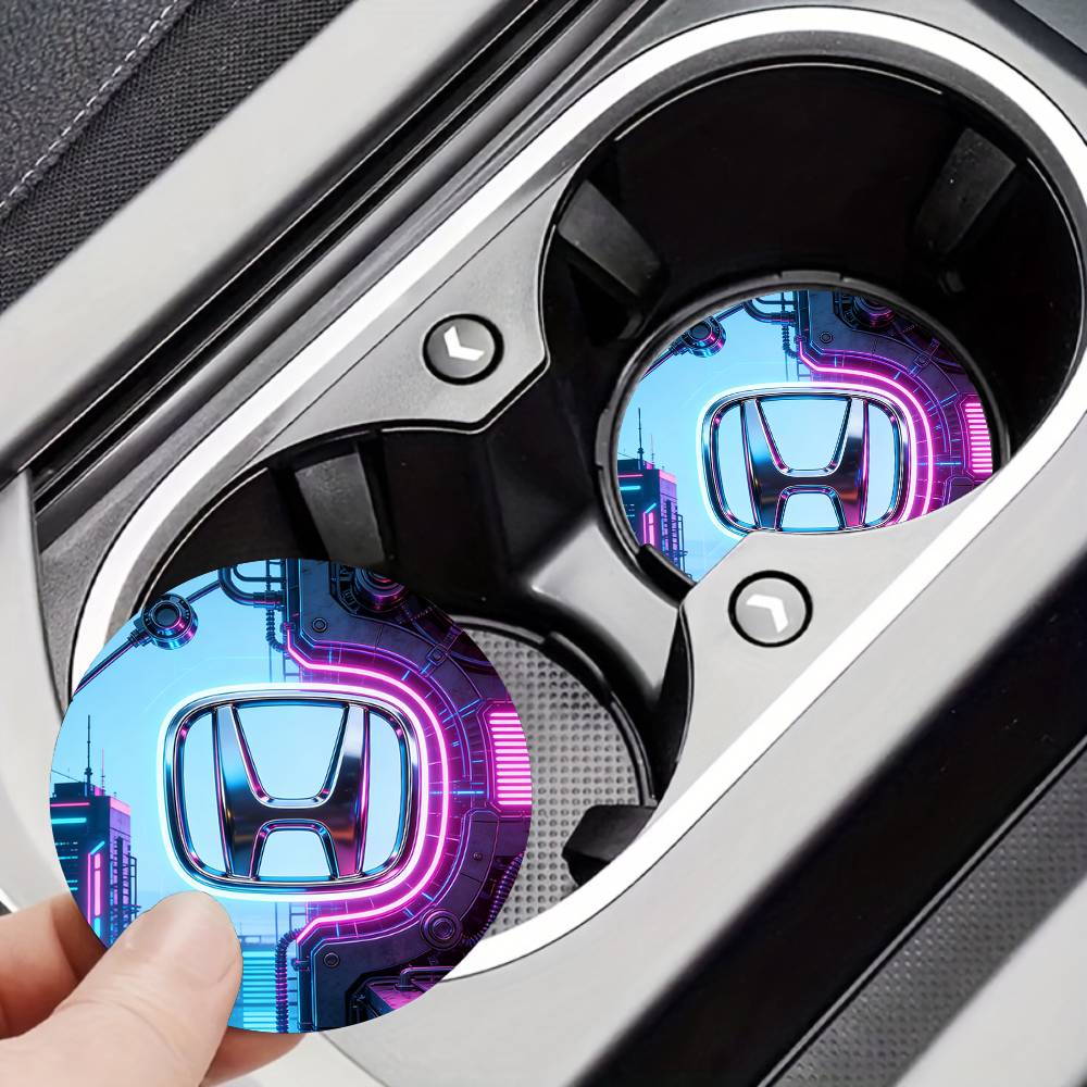 For Honda New Car Cup Holder Anti-Slip Silicone 7cm Insert Coaster Mat Universal Car Accessories Black Fit Most Cars