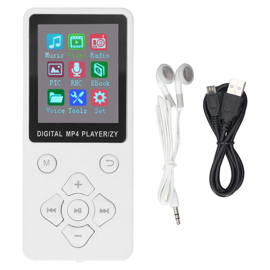 MP3 MP4 Player Bluetooth 5.0 Super Thin 1.8 Inch Color Screen 128G Expandable Memory Portable Video 