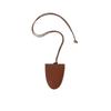 Leather long necklace Korean ins bag pendant accessories women's halterneck portable glasses bag niche design fashion