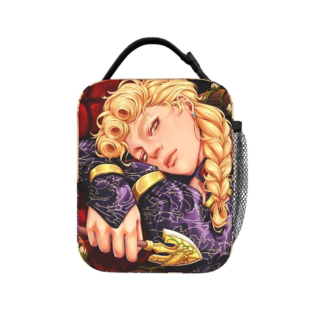 Japanese Anime Heat-keeping Meal Tote Compact Jujutsus Kaisens Anime Lunch Container Thermal Bag Tote Lunch Box Food Keeping Bags