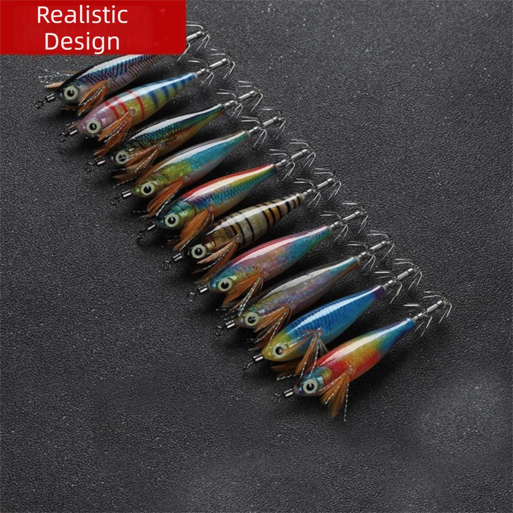 Jig Hook Squid Jig Luminous Prawn Lure Portable Fishing Lure Saltwater Fishing
