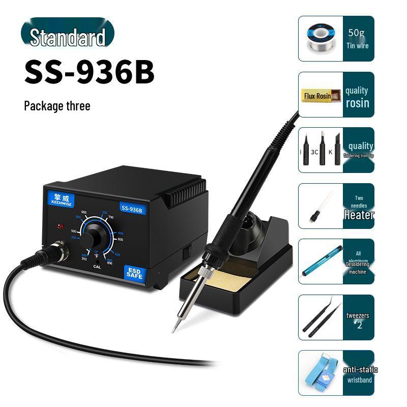 936 Adjustable Temperature 60W Soldering Station - Ideal for Household and Mobile Phone Electronic Repairs.