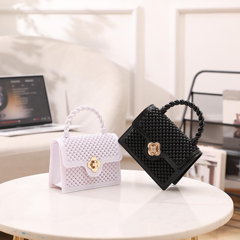JYL TS Women's Sling Bags  Jelly Bag 028 Lipstick PVC Hollow Mini Crossbody Women Bag
