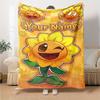 Plants Vs. Zombies Personalized Name Blanket Lightweight Customizable Blanket Warmthful Decor Throw For Livingroom Home Decor Bedding Sofa