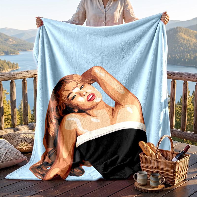 Warme Flanelldecke, Sabrina Carpenter Leichte Gemütliche Decke für Bett, Sofa und Täglichen Gebrauch