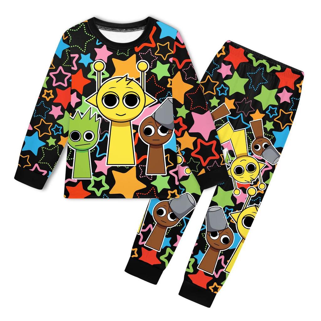 Children's Set Casual Loungewear Fashion Print Clothing Sets Girls