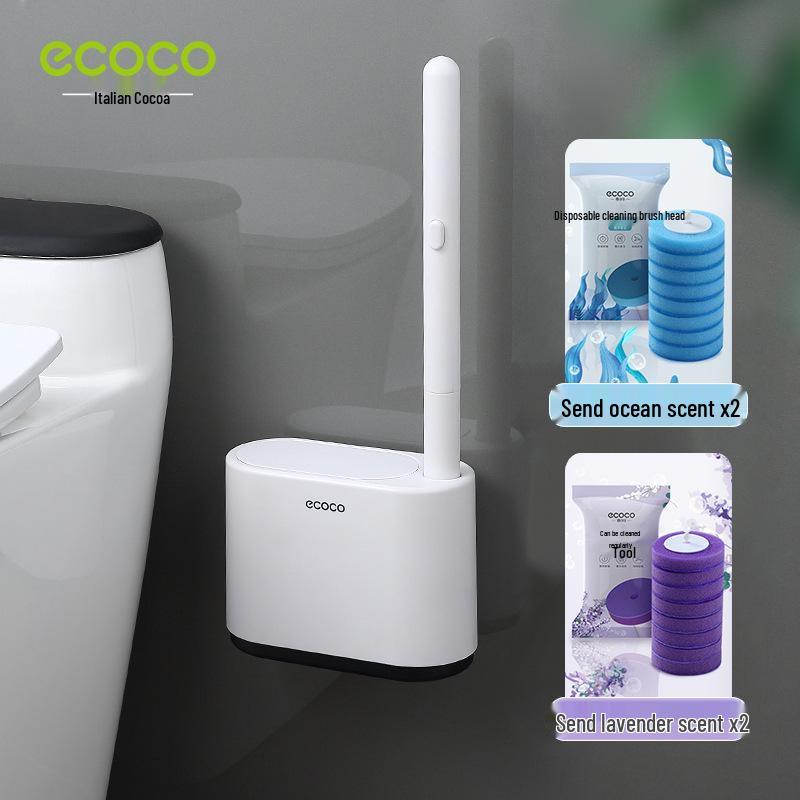 Wall-Mounted Disposable Toilet Brush - 2023 Enhanced Cleaning Tool for Complete Bathroom Hygiene