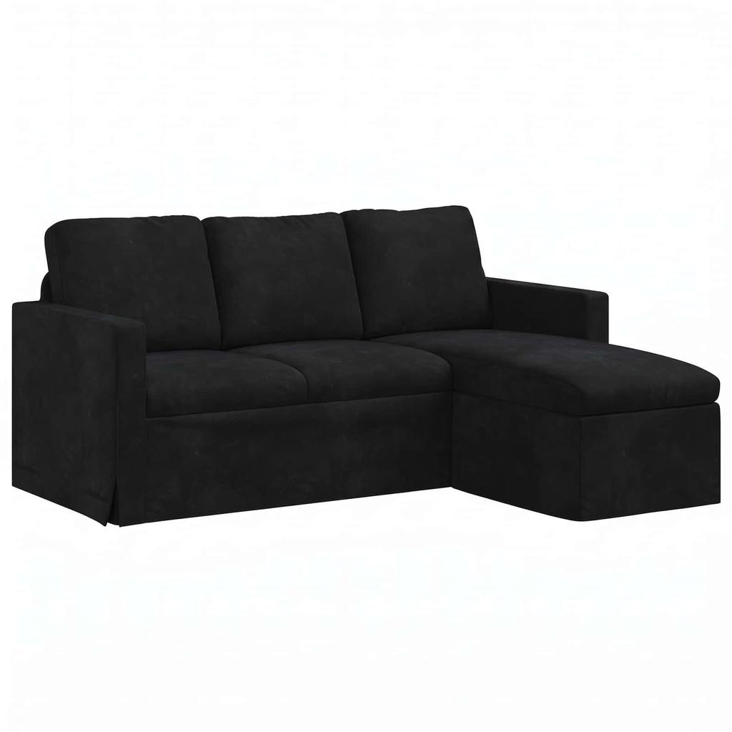Sofa Black 178 x 134 x 80 cm Velvet