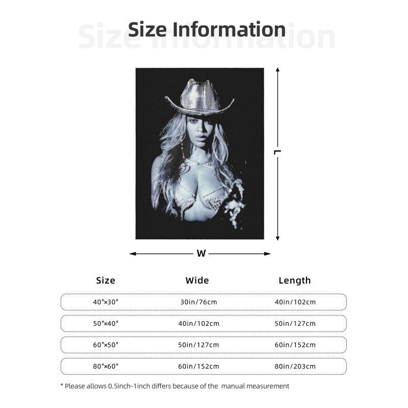 Individuelle Konzert-Merchandise Beyonc Beyonce Poster Decke Weiches Fleece Frühling Herbst Warme Flanell Überwurfdecken Sofa Außenbett Steppdecke
