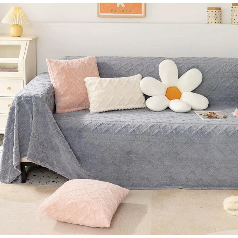 Anti-Katzen-Kratz-Plüsch-Sofa-Handtuch All-inclusive-Winter-verdickter Sofabezug Einfache moderne Sofabezug-Decke