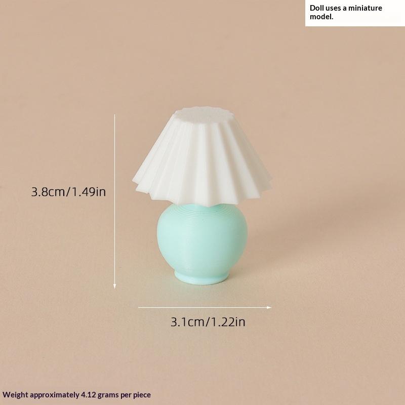 Miniatur-Falten-Tischlampe Puppenhauszubehör 1:12er Maßstab Mini Schreibtischlampe für Puppenhaus Schlafzimmer Wohnzimmer Dekoration