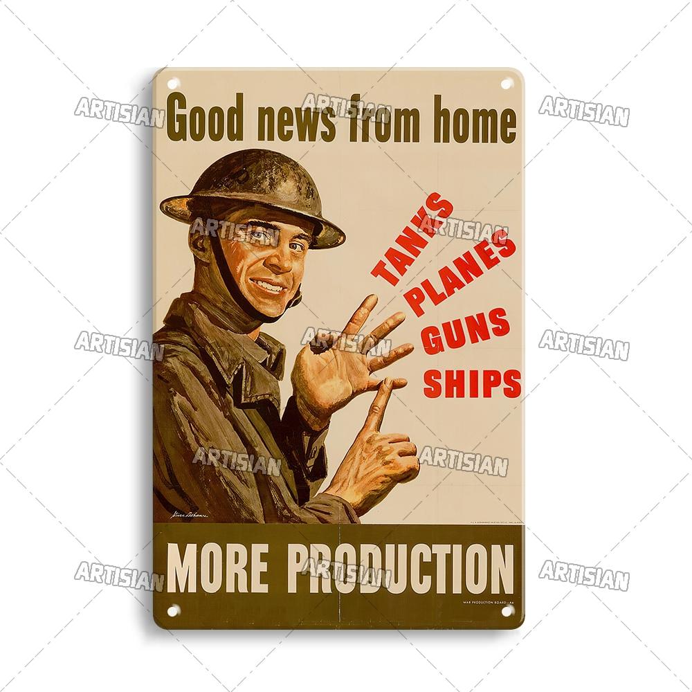Artisian Army Metal Plate Soldier Tin Plaque Patriotism War Decorative Sign Wall Decor Garage Bar Pub Club Hotel Kitchen Home