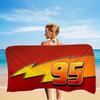 Cartoon Movie C-Cars Anime Beach Swimming Towel Soft Absorbent Washcloth Children's Gifts For Kids Travel Camping Gym