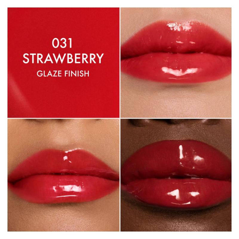 DIOR 's 26th spring limited edition lip gloss, hydrating, clear and pure plump lips, cosmetics #031 STRAWBERRY No gift box, no gift bag