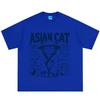 Asian Cat Funny Meme Tshirt Unisex Unisex Fashion Tshirt Summer Shortsleeved Loosefitting Casual Cotton Tshirts Streetwear Tops