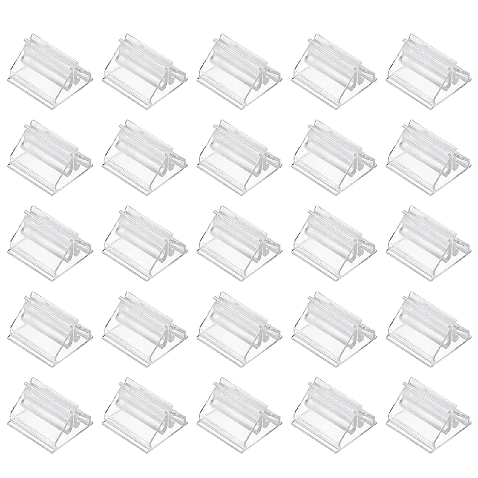 

20 Pcs/Set Place Card Holders Playing Card Holders Clear Sign Holder Business Card Holder Card Games Clips Picture Stand