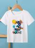 Personalized Name Space Aerospace Rocket 3rd/4th/5th Birthday Print T-Shirt Boys Children'S Shirt Space Birthday Party Gift Tees