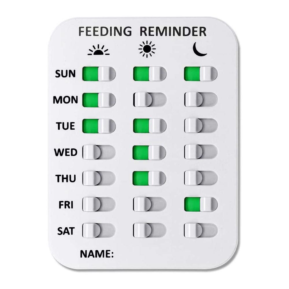 Pet Feeding Record Board Cat Dog Feeding Reminder Log Card Wall Mounted Remark Sticker Event Note Sign Pets List Remarks Plank