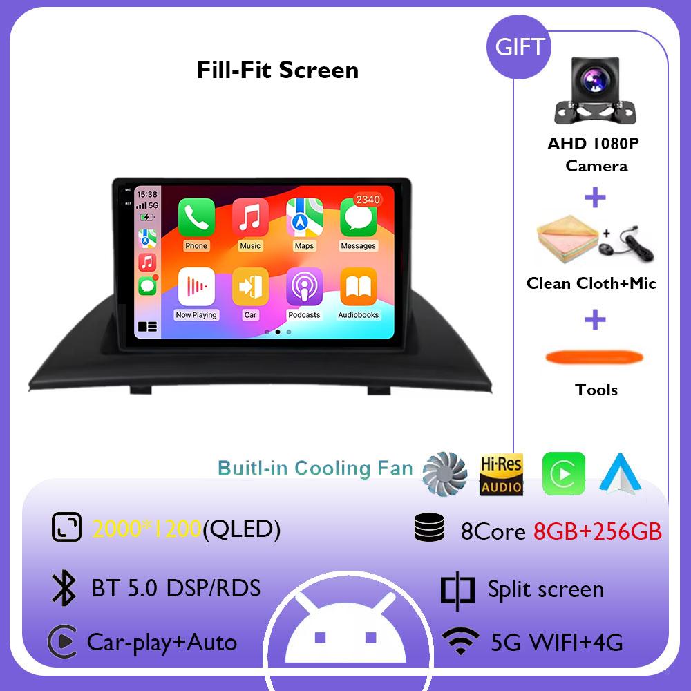 Android 14 For BMW X3 E83 2004 2005 20072008 2009 2010 2011 2012 Navigation GPS Auto CarPlay Radio Car Multimedia Video Player