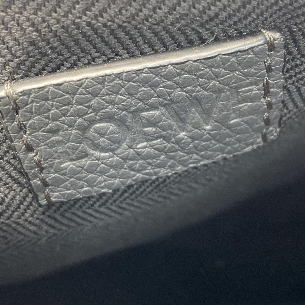 Used LOEWEbody Bag Dark Gray Leather Mens