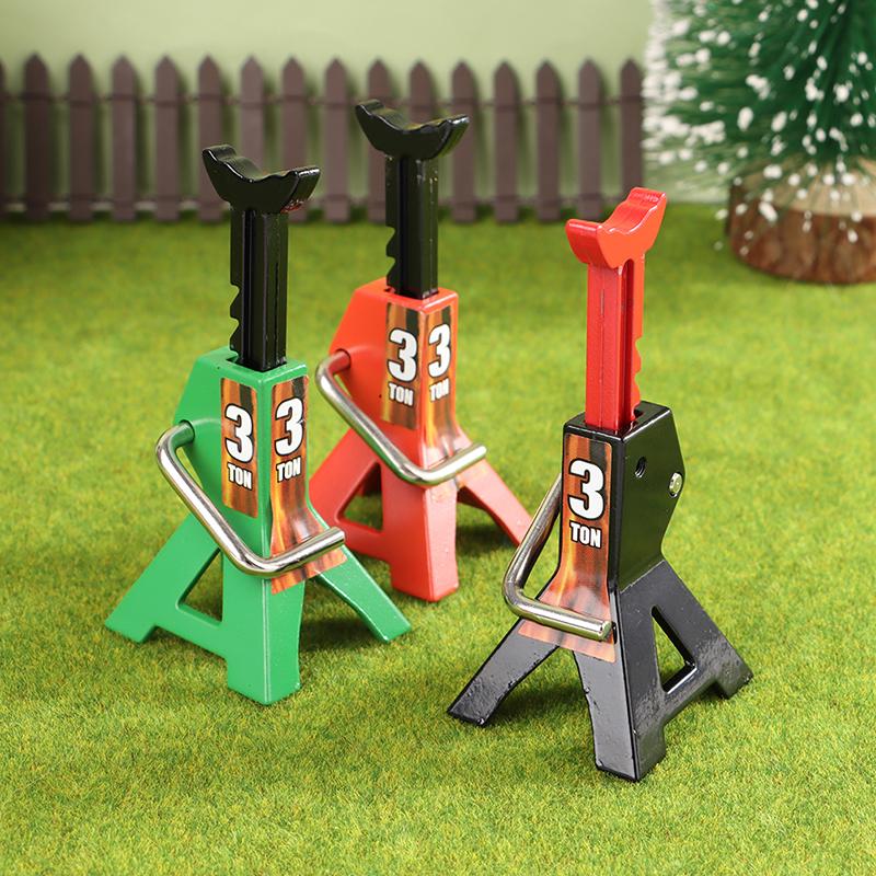 Floor Simulation Jack Stands Lift Pair Rack For Remote Toy Car Truck Tire Change Lifting Support Stand Scene Accessories