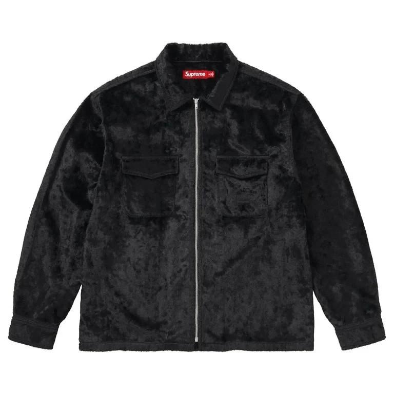 Supreme Faux Fur Zip Up Shirt