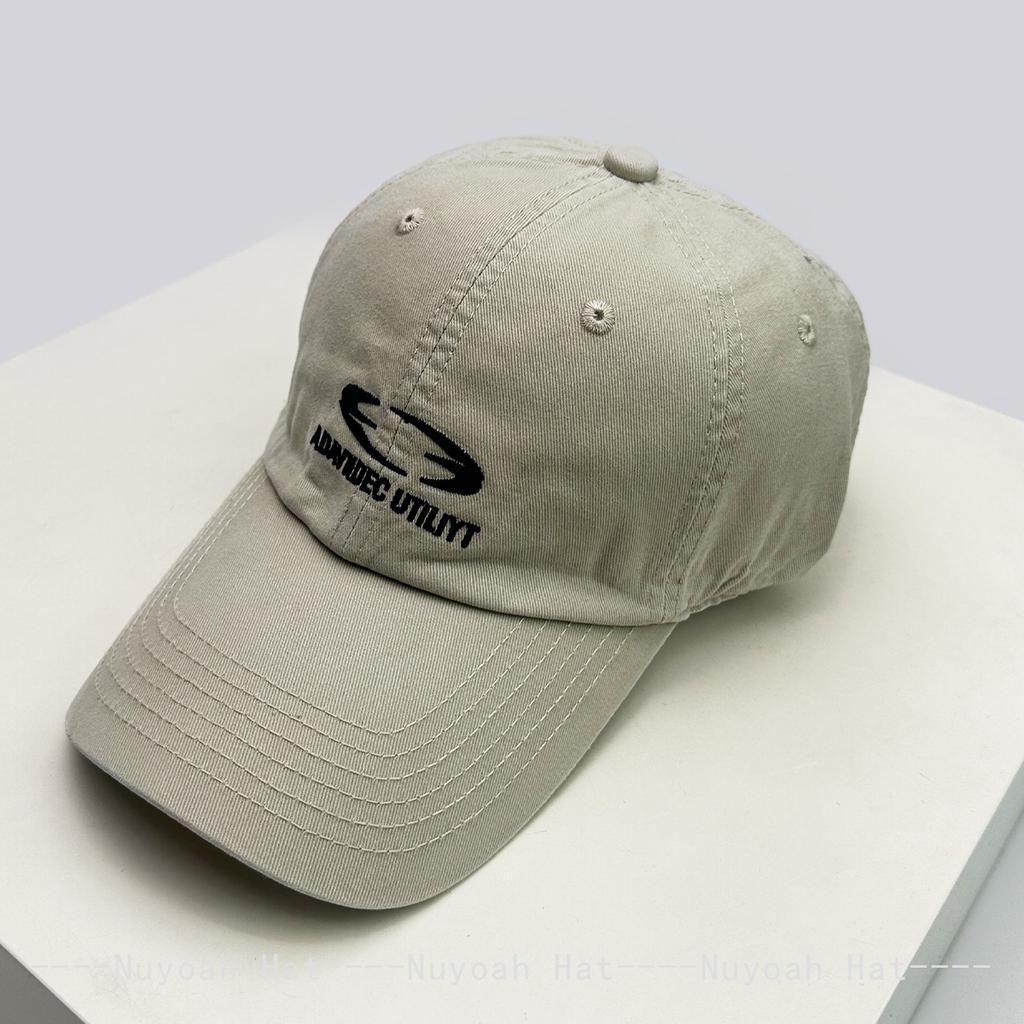 Baseball Pattern Letteringing Alphabet Stitched Niche Style Dark Women Men Her Him For Fresh Caps Peaked Hats Sunshade Korean Versatile Personal