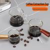 Mini Wooden Handle High-Temperature Resistant Borosilicate Glass Measuring Cup with Scale, Thickened Milk Jug, Microwave Safe.