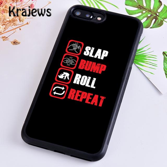 Krajews Eat Sleep Brazilian Jiu Jitsu Repeat Phone Case Cover For IPhone 18 17 Air 16 15 14 Plus 11 12 13 Pro Max Fundas