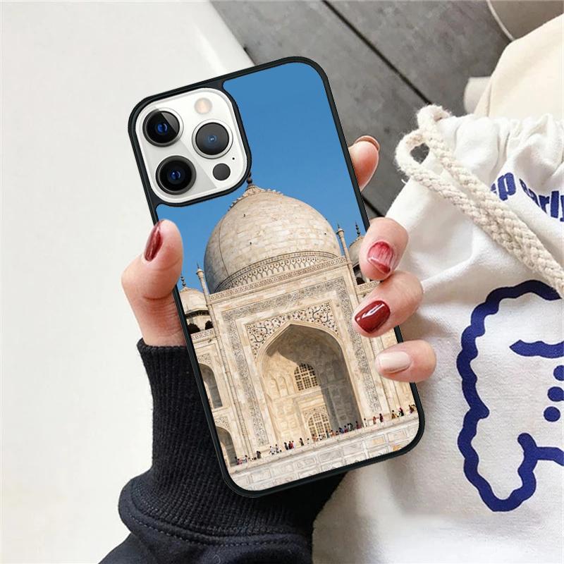 Taj Mahal Indien Mausoleum Telefonfodral För iPhone 17 Air 15 16 Skydd 11 13 14 Pro Max 12 Plus Max Fundas