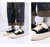 Men's 2025 Thick-Soled Canvas Shoes: Trendy, Height-Increasing Casual Shoes for Spring and Autumn.